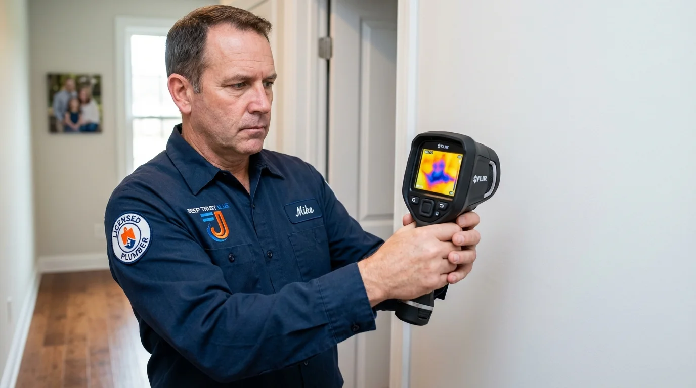 Thermal imaging leak detection by Johns Plumbing LLC in Morganfield